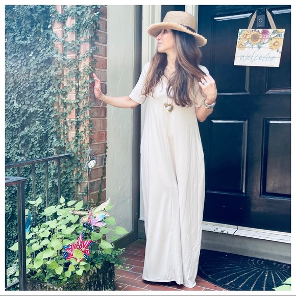 03 Favorite Loose fit long side pocket maxi dress - Picture 4 of 8